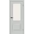 Межкомнатная дверь Классик-13 (Grey Silk White Сrystal)