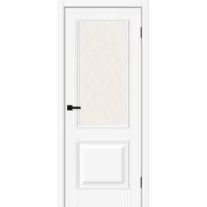 Межкомнатная дверь Классик-13 (White Silk White Сrystal)