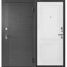 Входная дверь ПРОсемь (Графит/эмалит Белый 860*2050 левая)