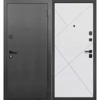 Входная дверь ПРОсемь (Антик серебро/Сатин белый 960*2050 правая)