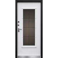 Входная дверь Англия 9005 Термо (Белый матовый)