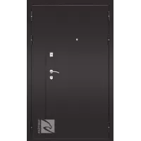 Входная дверь К7 2-створчатая (Дуб беленый)