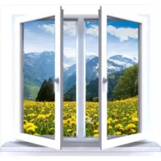 Окно ULTRA двухстворчатое поворотно-откидное