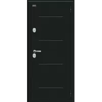 Входная дверь Thermo Лайн Букле черное/Cappuccino Veralinga