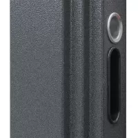 Входная дверь Titanium с окном и английской решеткой (терморазрыв 3к)