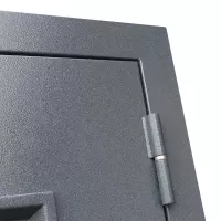 Входная дверь Titanium с окном и английской решеткой (терморазрыв 3к)